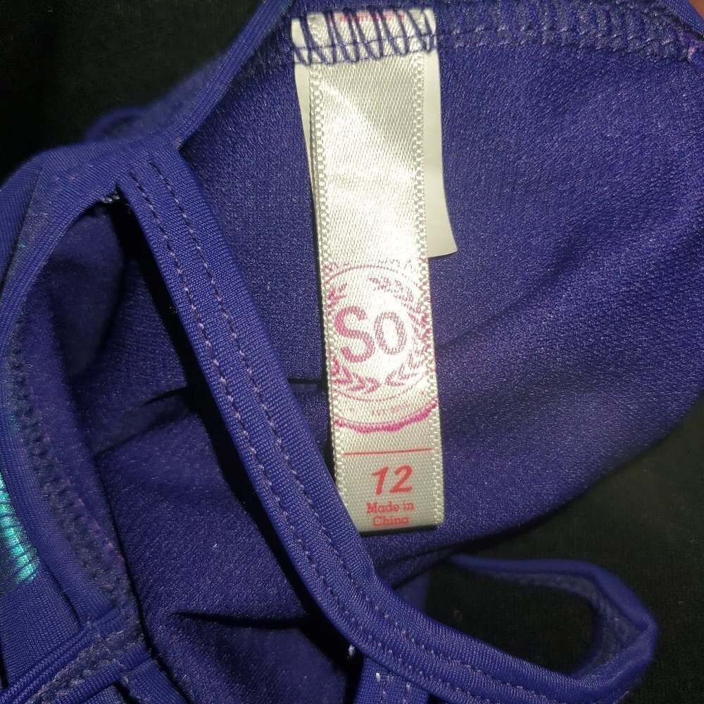 SO Blue One Piece Swimsuit || sz 12 || EUC - Picture 4 of 5